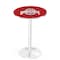 Holland Bar Stool Co 36" Chrome Ohio State Pub Table L214C3628OhioSt - alternate 1